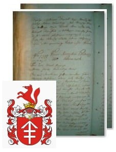Przykładowe zdjęcie wywodu rodowitości szlacheckiej z 1802 roku, stron 2.jpg
