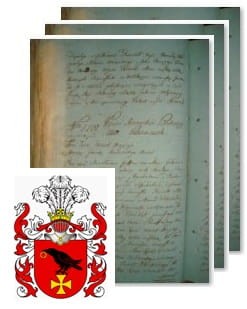Przykładowe zdjęcie wywodu rodowitości szlacheckiej z 1802 roku, stron 3.jpg