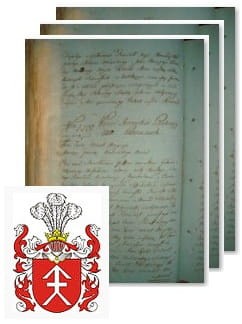 Przykładowe zdjęcie wywodu rodowitości szlacheckiej z 1802 roku, stron 3.jpg
