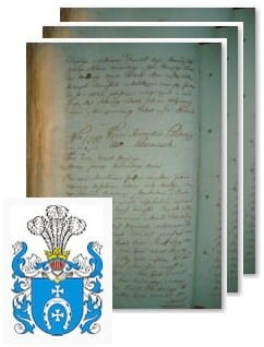 Przykładowe zdjęcie wywodu rodowitości szlacheckiej z 1802 roku, stron 3.jpg