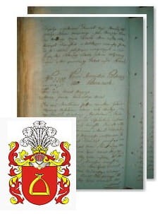 Przykładowe zdjęcie wywodu rodowitości szlacheckiej z 1802 roku, stron 2.jpg