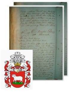 Przykładowe zdjęcie wywodu rodowitości szlacheckiej z 1802 roku, stron 2.jpg